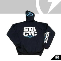 Stacyc Hoodie, Pullover Stacked Logo - Kids| Black