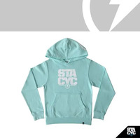 Stacyc Hoodie, Pullover Stacked Logo - Kids | Mint